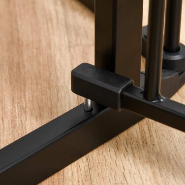 PawHut вольєр для цуценят 2-в-1, розкладний, 300x74.5 см, метал, чорний