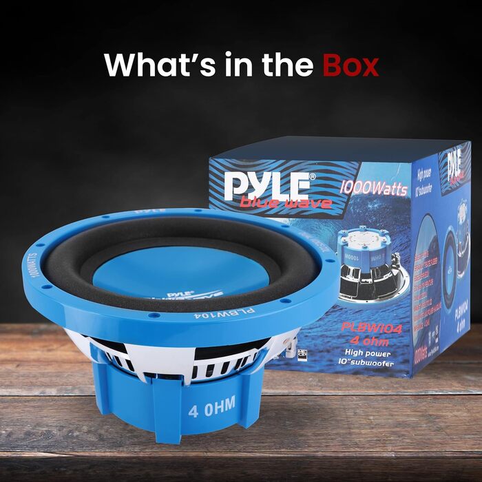 Сабвуфер Pyle PLBW104 DVC 25,4 см 1000 Вт для авто