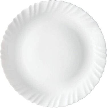 Набір посуду Larah, 35 предметів: тарілки, миски, кришки, ложки, сервіз на 6 осіб, опал, міцний, легкий, для мікрохвильової печі та посудомийної машини, білий з зеленими квітами