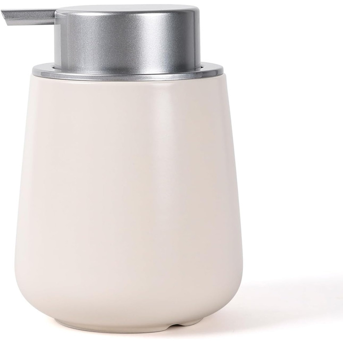 Дозатор для миючого засобу BosilunLife, 350 мл, наповнюваний, велика кнопка, стильний, неслизький, BPA-free для кухні та ванної кімнати