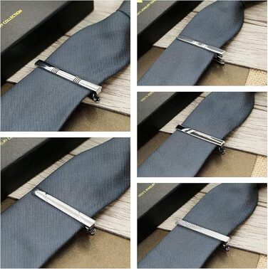 Набір затискачів для краватки YADOCA (4-10 шт.) мідні, класичні, для чоловіків, з подарунковою коробкою - ідеально для весілля та бізнесу