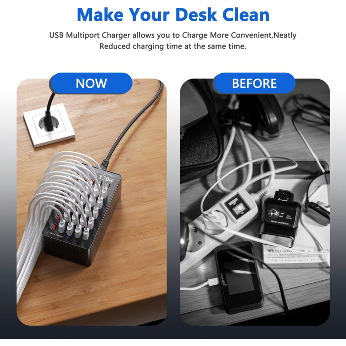 USB-станція зарядки 30 портів 150W USB-C, хаб для iPhone/Samsung/Pixel/планшетів. Мережевий адаптер живлення