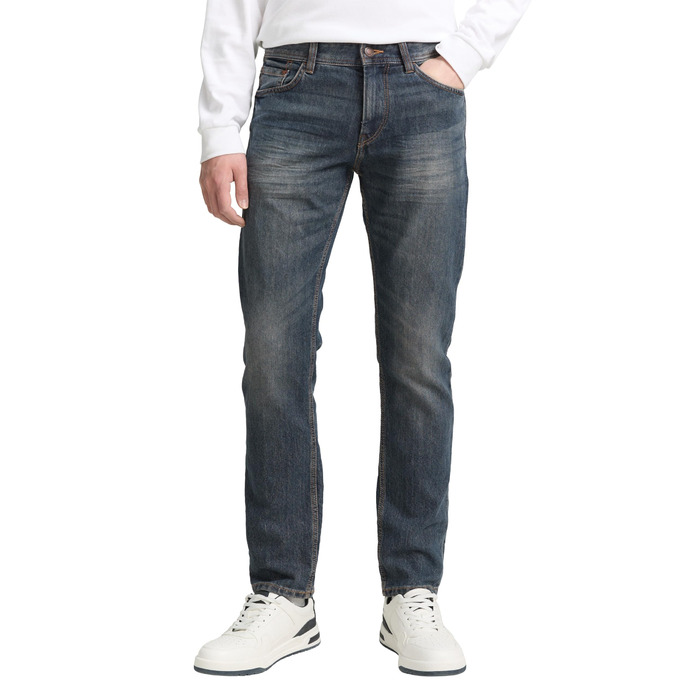 Джинси чоловічі Tom Tailor Marvin Straight 36W/32L, Mid Stone Wash - Оригінальний денім
