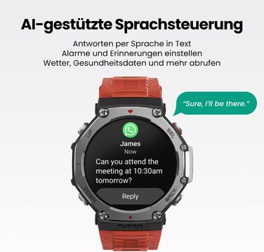 Смарт-годинник Amazfit T-Rex 3 Outdoor 48мм AMOLED GPS NFC Чорний