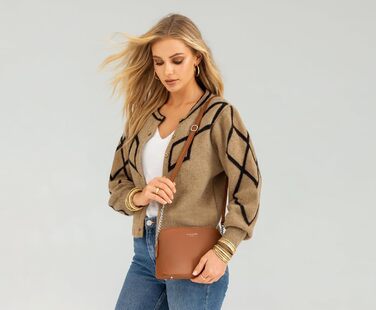 Сумка жіноча David Jones через плече, чорна: кросбоді, клатч, вечірня, повсякденна, зі шкіри PU, на ланцюжку