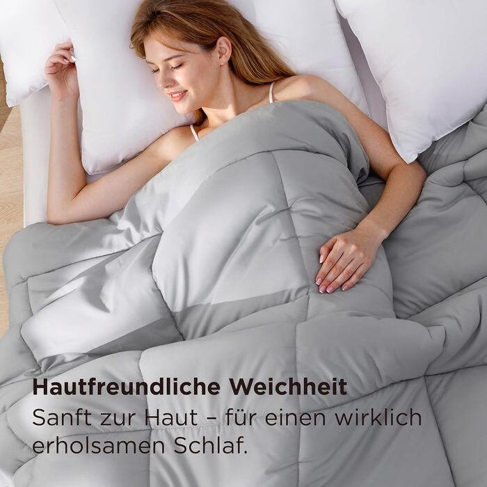 Комплект постільної білизни BEDSURE: ковдра зимова 135x200, ковдра літня 135x200, ковдра всесезонна 135x200, 450gsm, білий