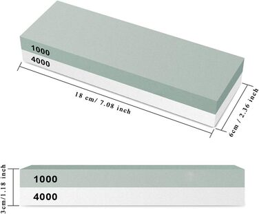 Двобічний алмазний точильний камінь Kalolary 1000/4000 для ножів, ножниць, кухонних та туристичних інструментів