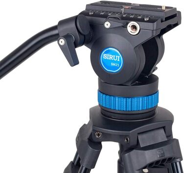 Штатив відео SIRUI SH15: компактний штатив для відеозйомки з 360° поворотним вузлом, висота 155 см, вантажопідйомність 10 кг, для DSLR, Camcorder, відеокамер