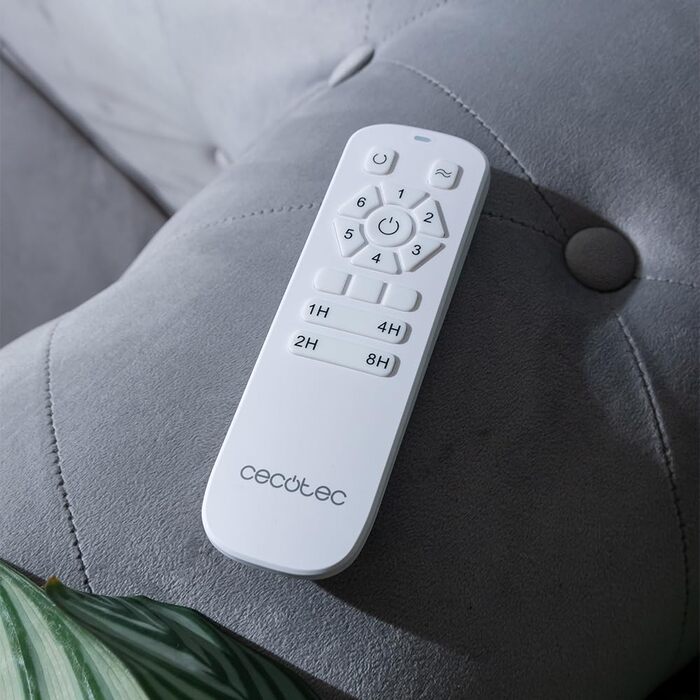 Стеляний вентилятор Cecotec EnergySilence Aero 5270 DarkWood з DC мотором, 132 см, 3 лопаті, керування, таймер, 6 швидкостей, для літа та зими, регульована висота 15 або 25 см, тихий (білий | дерево, 40W)