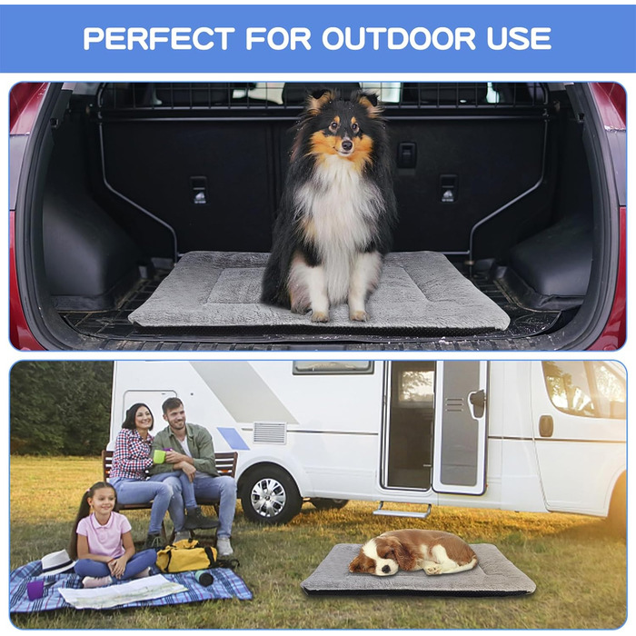 Крісло-ліжко для собак середніх порід Baodan, 90x60 см, сіре, з антиковзною основою