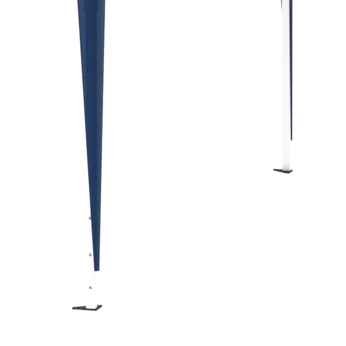 Outsunny Folding Gazebo 3x3m Garden Gazebo Foldable Party Tent Adjustable Height with Carrying Bag UV Protection Made of Steel and Oxford Blue