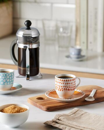 Villa d'Este Home Tivoli, Marea Espresso cups with saucer, set of 6