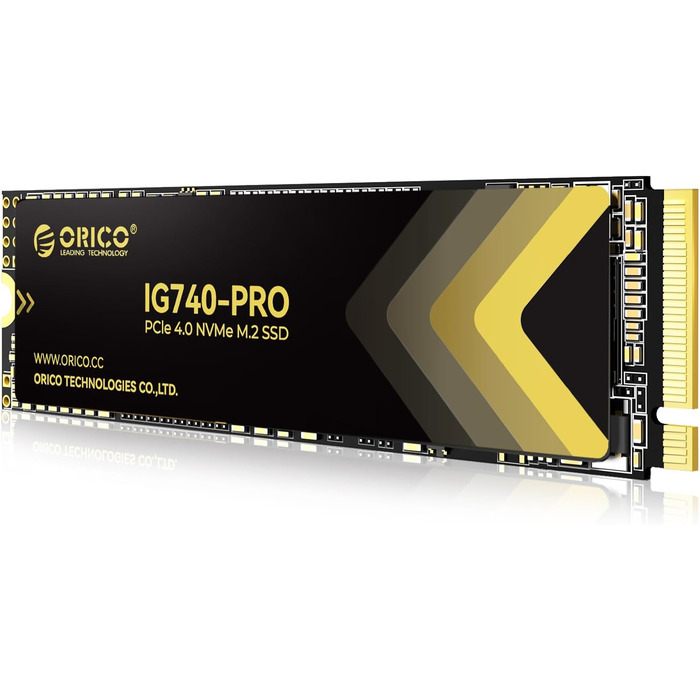 SSD Orico 1TB M.2 NVMe PCIe 4.0 (IG740PRO) - Швидкість до 7100 МБ/с, TLC 3D NAND, з радіатором, для ПК, ноутбука, PS5