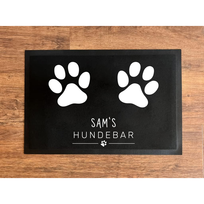 Підставка під миску для собак та інших домашніх тварин з персональним ім'ям | Антиковзаюча, з фетрової поверхні | Різні розміри | Футерстація