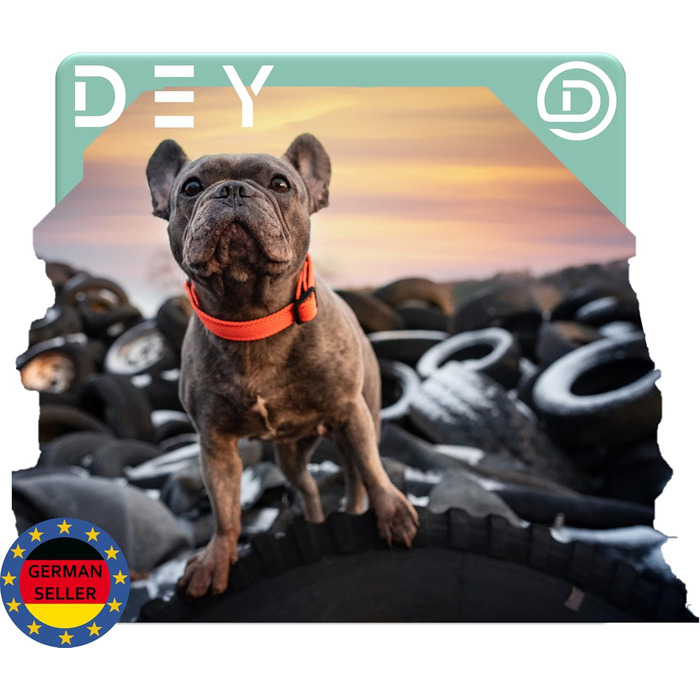 Преміум нашийник для собак DEY Air Mesh | Регульований | для малих, середніх та великих собак | багато кольорів та розмірів | нашийник для собак та котів | нашийники для собак | нашийник для цуценят | Рожевий, M [M/L] - 2,5 x 34-49 см Рожевий