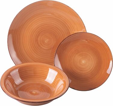 Villa d'Este Home Tivoli Baita: 18-частинний чайний сервіз з шоколадного фарфору, Steingut