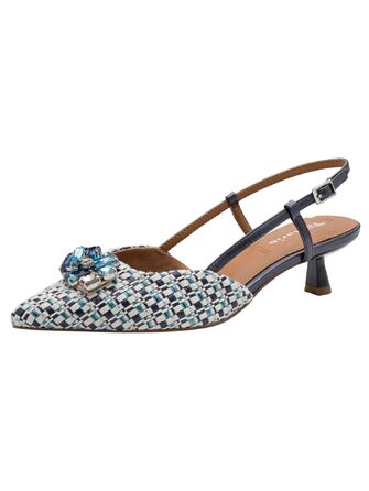 Туфлі жіночі Tamaris Slingpumps 1-29512-46 сині комбіновані, розмір 39 EU