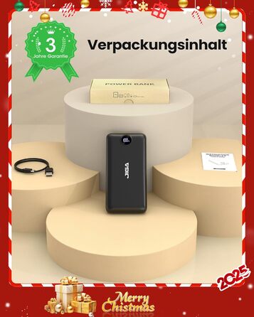 Power Bank 27000mAh з швидкою зарядкою 22.5W та PD20W, USB-C, для iPhone, Huawei, Samsung