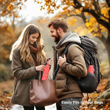 Дощовик SoulRain Reise - компактний, вітростійкий, для подорожей та авто (червоний)