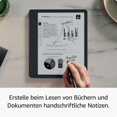 Kindle Scribe (2022) – електронна книга та цифрове блокнот з Paperwhite екраном (10.2 дюйми, 300 ppi), 64 GB, стилус, 3 місяці Kindle Unlimited