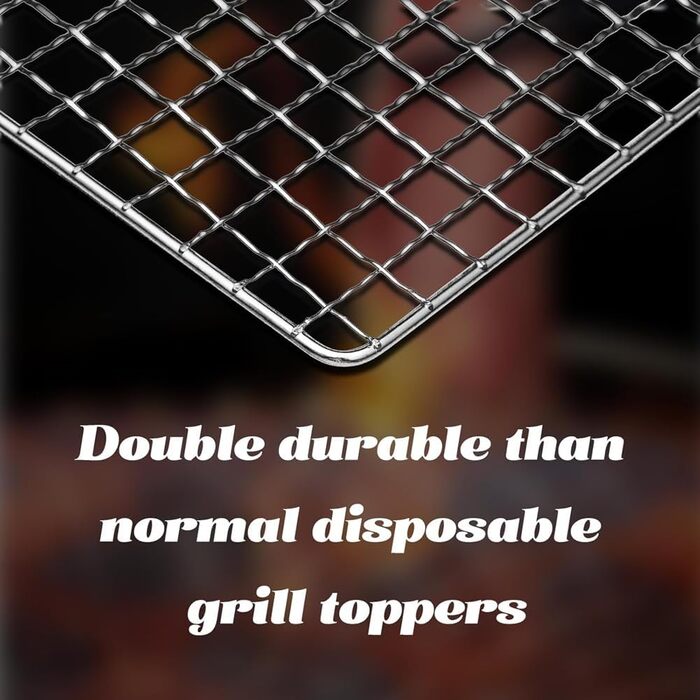 Grill attachment, disposable grill racks, 10 pieces 11.8 X 15.7 - baking racks, grill accessories for outdoor smoker grills