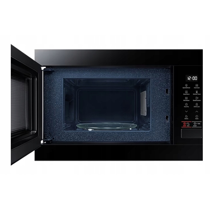 Мікрохвильова піч Samsung MS22T8254AB, 22 л, 850 Вт, чорна, Eco-розморожування