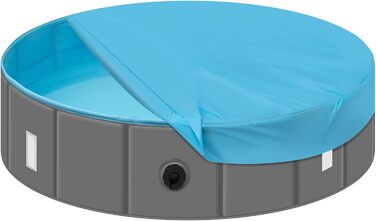 Басейн для собак великих порід EUGAD 120x30 см з кришкою. ПВХ басейн для плавання собак, антиковзаюча поверхня