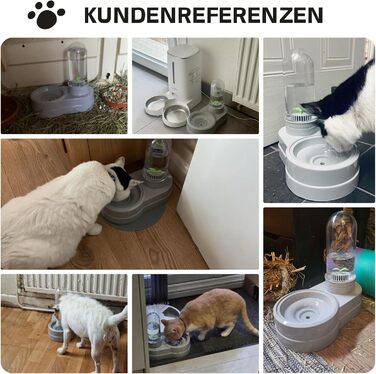 Автоматичний поїльник для котів та собак, 580 мл, фонтанчик для тварин з фільтром (сірий)