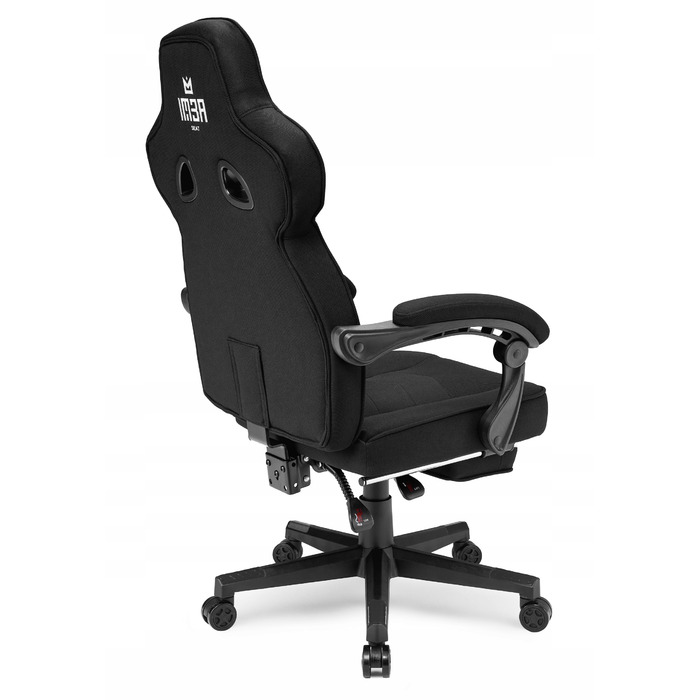 Ігрове крісло IMBA seat Emperor, тканина, чорне