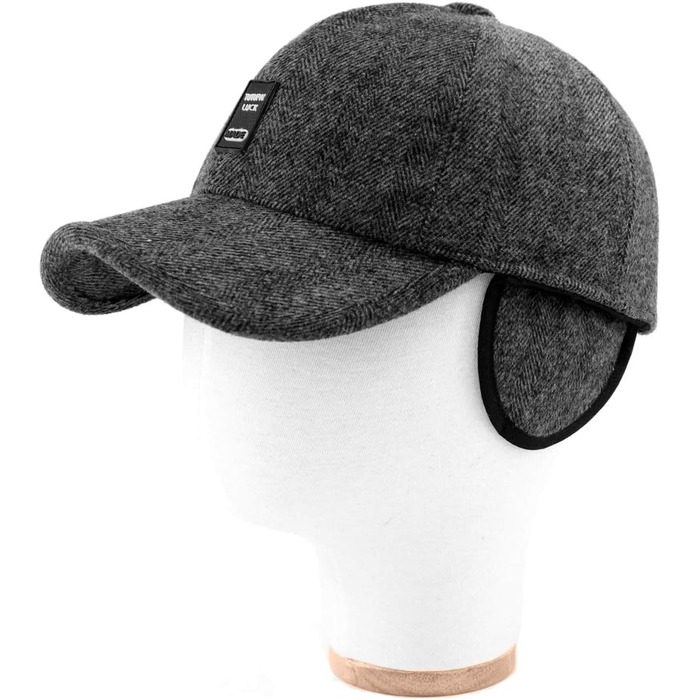 Зимові шапки Gisdanchz 7-7 1/2 з навушниками, унісекс, для роботи та спорту на відкритому повітрі (сірий)