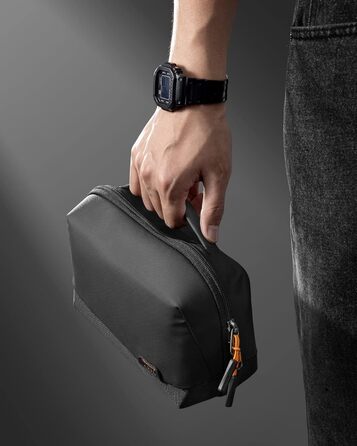 Inateck Electronics Case, Water-Resistant Accessory Bag, Gadget Organizer Bag, USB Cable Organizer, Travel-Friendly, AB03007
