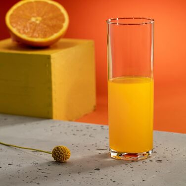 Krosno Beverages Glass Water Glasses | 12-Piece Set | 200 ml | Pure Collection | Perfect for Home, Restaurants, and Parties and Events | Dishwasher Safe