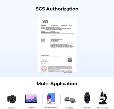 Набір для чищення об'єктивів K&F Concept: 9-в-1 для DSLR, камер, об'єктивів, фільтрів, телефонів