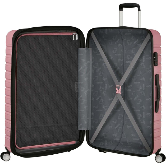 Чемодан American Tourister Flashline, 67 см, 69/75 л, чорний (Shadow Black), Spinner