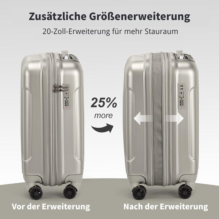 Набір валіз LALAHO 3 шт. з жорстким корпусом, великий дорожній набір, валізи з колесами, матеріал ABS+PC, ручна поклажа, набір валіз з жорстким корпусом, м'ятно-зелений колір