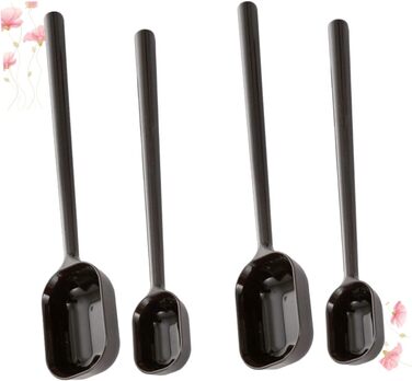 BESTonZON 8 Pcs Stainless Steel Spoon Cooking Salt Spoon Liquid Mixing Stick Liquid Measuring Cup Baby Spoon Long Handle