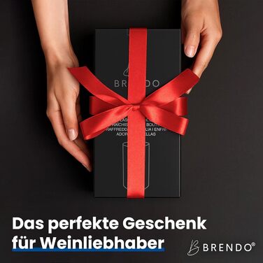 Охолоджувач для пляшок та шампанського Brendo Weinkühler Edelstahl - подвійний, ізольований, срібляний | Охолоджувач для вина, шампанського, белого вина | Подарунковий набір для чоловіків та жінок
