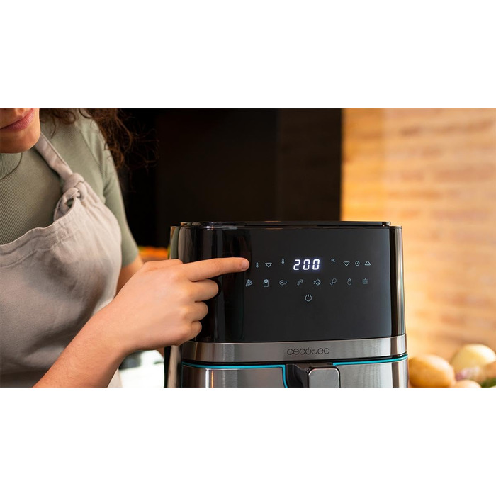 Фритюрниця Cecotec Cecofry Full Inox 5500 Pro 5.5 л, 1700 Вт, без масла, PerfectCook, з аксесуарами, нержавіюча сталь