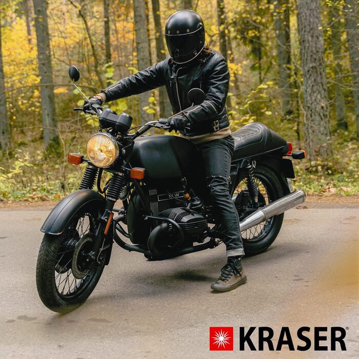 Мотозамок сигналізація KRASER KR10S, 120дБ, подвійний захист, диск-кліп, нержавіюча сталь, Ø10мм, протиугінний замок для мотоцикла, скутера, велосипеда