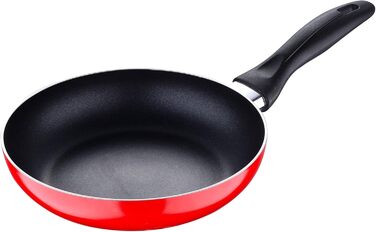 Набір сковорідок San Ignacio 3 шт. 16/20/24 см, кришка, алюміній, індукція (червоний)