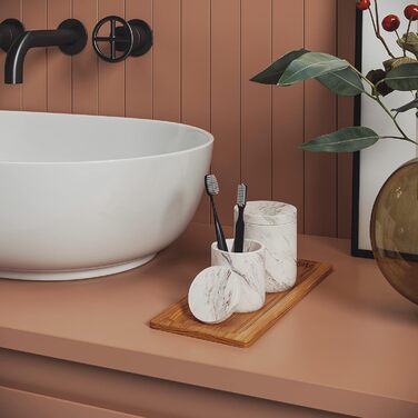 Nature Supplies Wooden Paper Towel Dispenser - Paper Towel Holder with Wall Mount or Tabletop Use, for C-, Z- or Interfold Paper Towels (Bianco, Top)