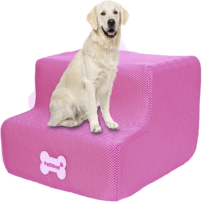 Сходинки для собак на 2 щаблі для ліжка та дивану, 20 см, широкі, для маленьких, старих, великих собак та котів, антиковзні, миючі