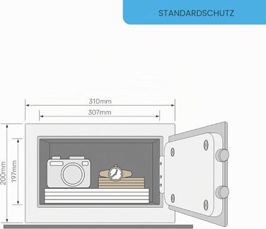 Електронний готельний сейф Yale YLG/200/DB2, 24 л, з LCD-дисплеєм та PIN-кодом, чорний