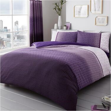 Комплект постільної білизни GC GAVENO CAVAILIA (200x200 см), поліестер/бавовна, фіолетовий, для односпального ліжка