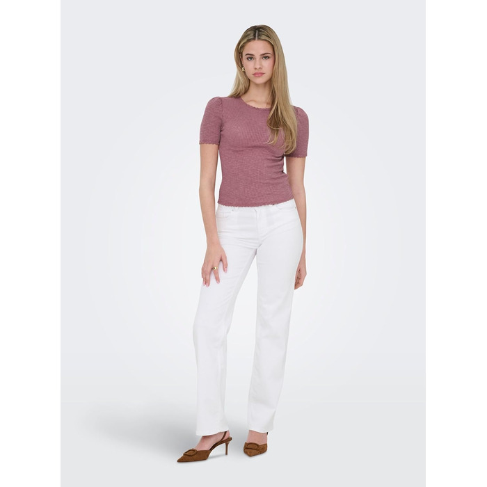 Жіночі джинси Only Blush прямого крою, білі, висока посадка, розмір XL (32L)