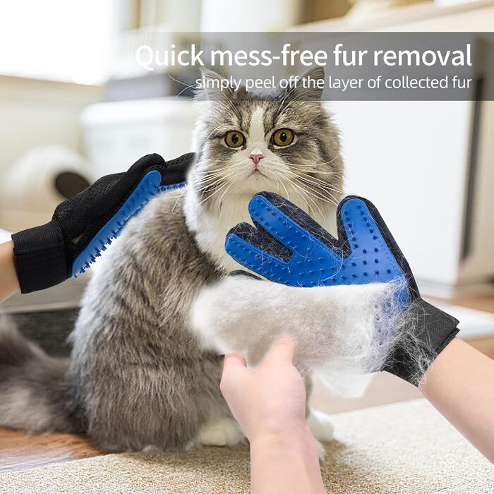 Набір для видалення шерсті домашніх тварин 5 шт. для собак та котів (довгошерсті/короткошерсті), ролики для меблів, повторне використання