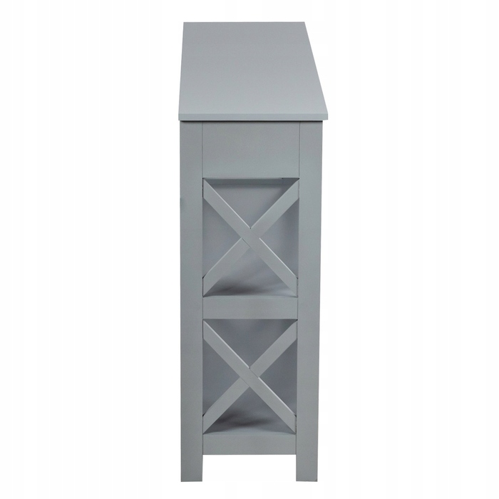 Консольний столик Costway, матовий сірий, 100 x 80 x 30 см