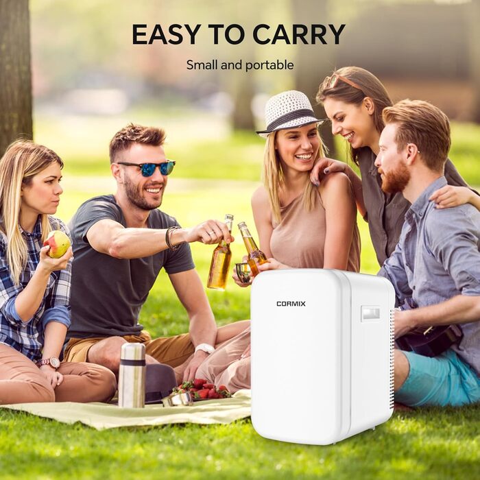 Міні-холодильник 18L з функцією охолодження та нагрівання, 12V/220V, для дому, офісу, кемпінгу та авто