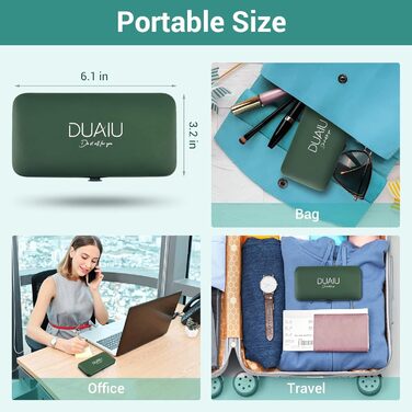 Набір для манікюру та педикюру DUAUIU 12 предметів: професійний набір для манікюру та педикюру для жінок та чоловіків, ідеальний для подорожей