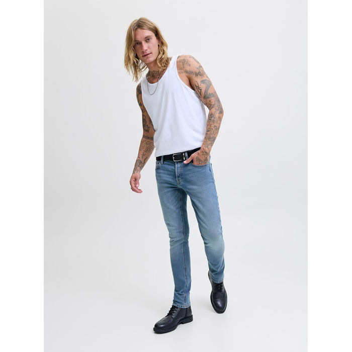 Джинси чоловічі JACK & JONES Glenn Slim Fit, оригінал, синій денім (32W/30L)